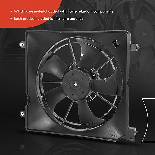 Miniatura 3 de A-Premium Conjunto de ventilador de refrigeración del radiador del motor izquierdo compatible con modelos seleccionados Honda y Acura - Accord