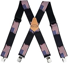 MELOTOUGH Men's Suspenders w/Clip Heavy Duty suspenders for men Big and Tall Work suspenders for Jeans