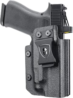 WARRIORLAND IWB Kydex Holster w/Claw & Optics Cut Compatible with Glock 43 / G43X & G43X MOS Pistol, Inside Waistband Concealed Carry Holster, Adj. Retention & Cant, Right Hand