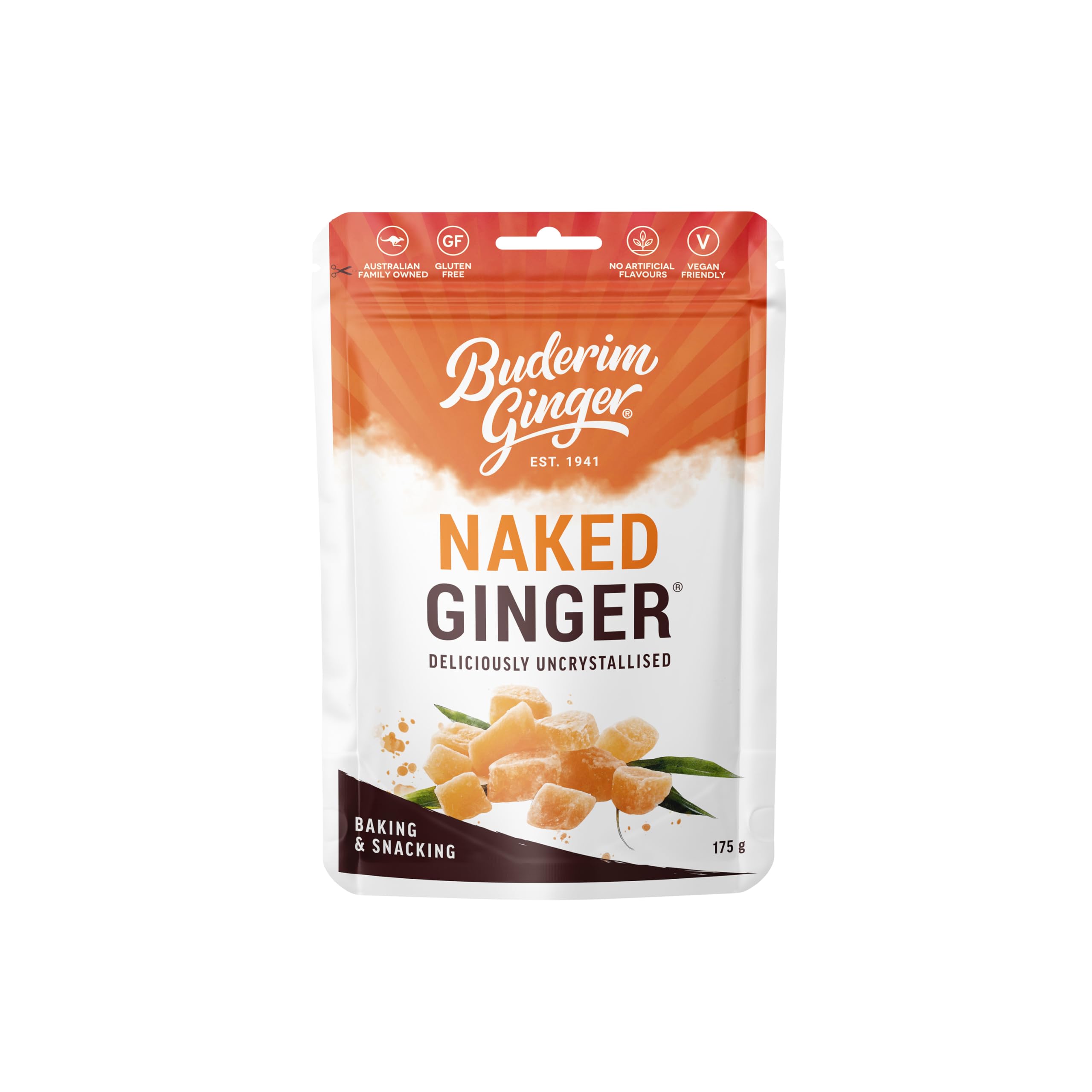 Buderim Naked Ginger 175g x 1