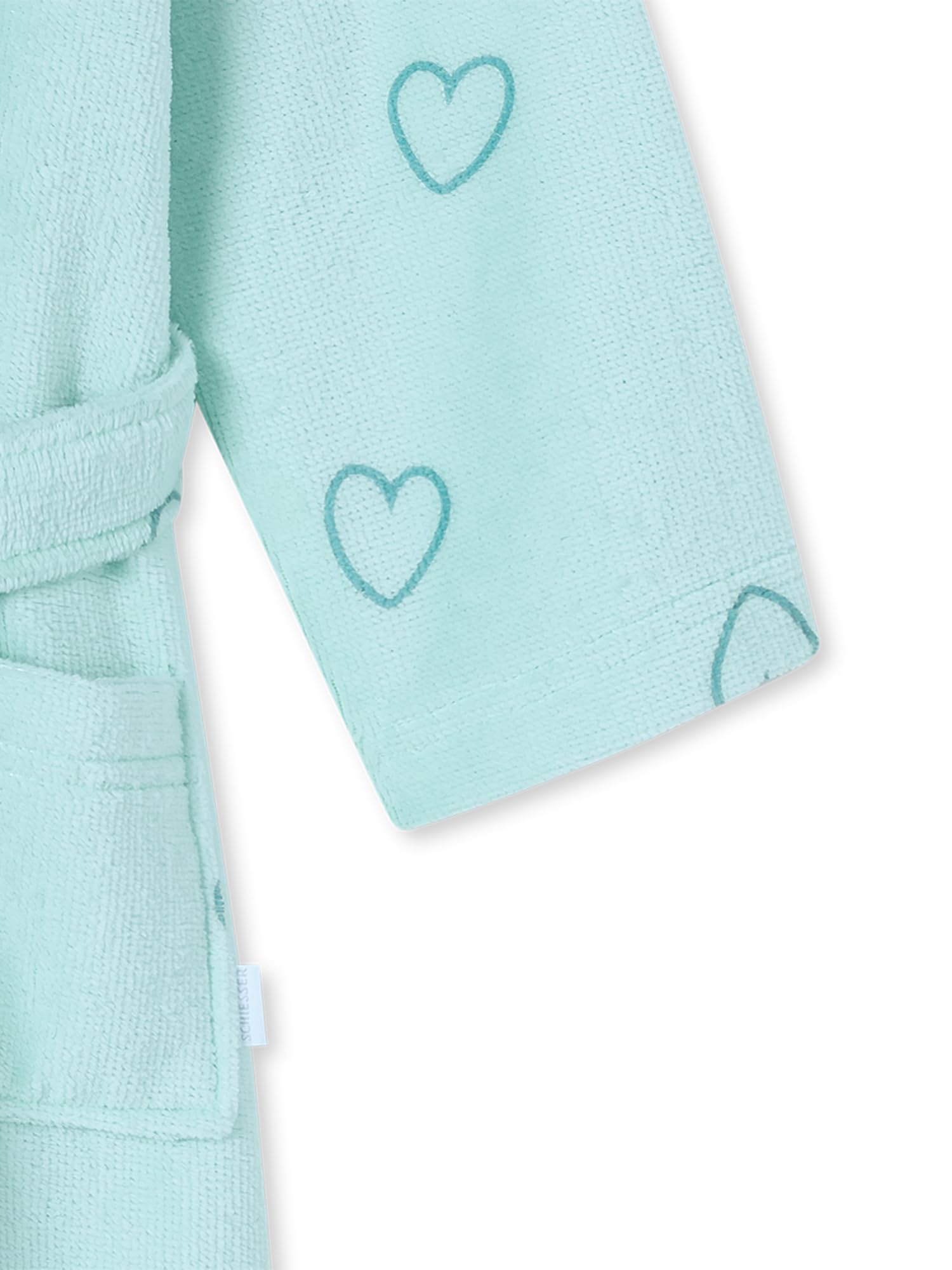 Schiesser Dziewczęcy szlafrok kąpielowy Aqua Kids Girl dla dzieci, szlafrok poranny dla dziewcząt, strój kąpielowy, frotte, płaszcz wellness, na plażę, basen