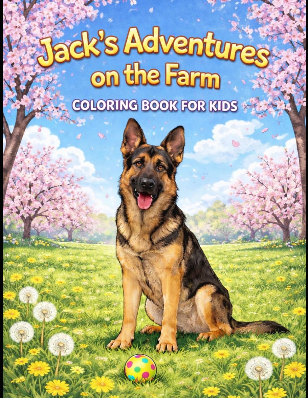 Jack's Adventures on the Farm: Coloring Book for Kids