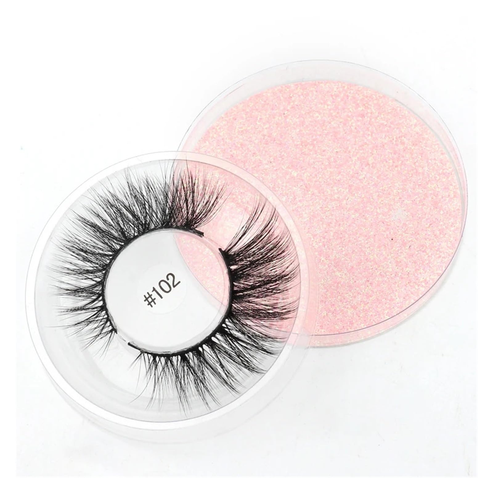 UAMOU Rzęsy 4/50/100 sztuk rzęsy luzem 3D rzęsy z norek makijaż naturalne sztuczne rzęsy delikatne długie Faux Cils maquillaje femme Cheerfully (Color : Mix 60 Pairs)