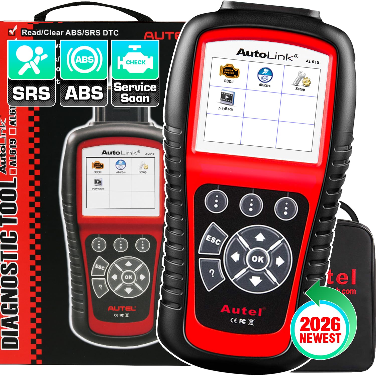 Amazon.co.jp: Autel AutoLink AL619 OBD2 故障診断機 自動車
