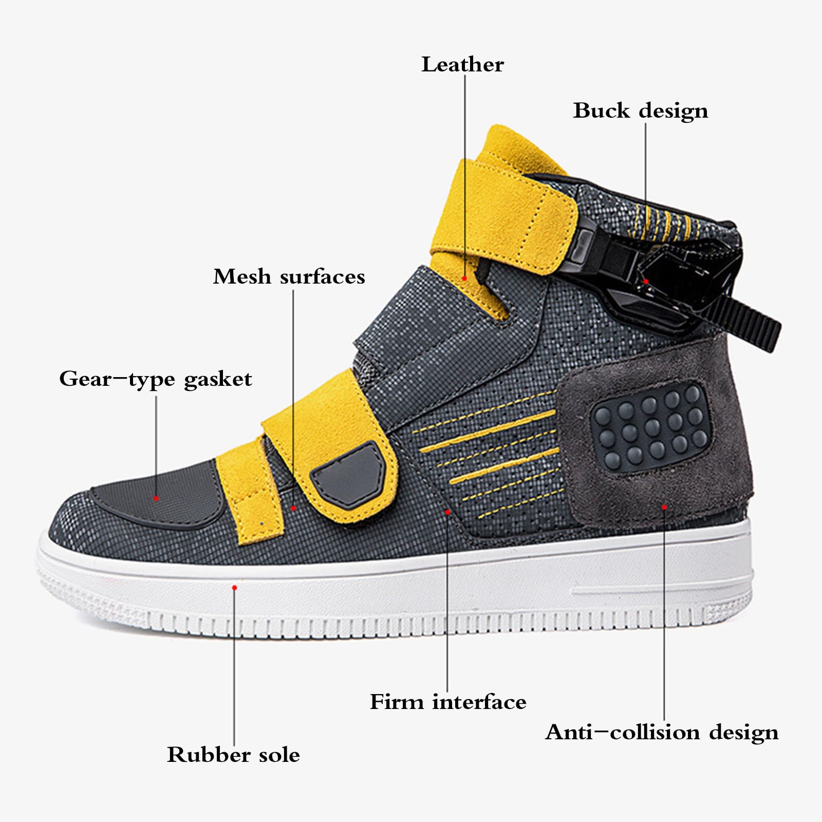 Damskie buty motocyklowe dla mężczyzn, buty motocyklowe na drogę, męskie buty motocyklowe, zapewniają dodatkową ochronę i wytrzymałość, odpowiednie do noszenia na różnych terenach