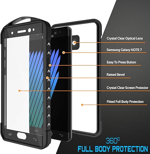 Miniatura 3 de Punkcase Note FE - Carcasa impermeable Serie Webster Slim Fit Certificado IP68 A prueba de golpes A prueba de suciedad A prueba de nieve compatible