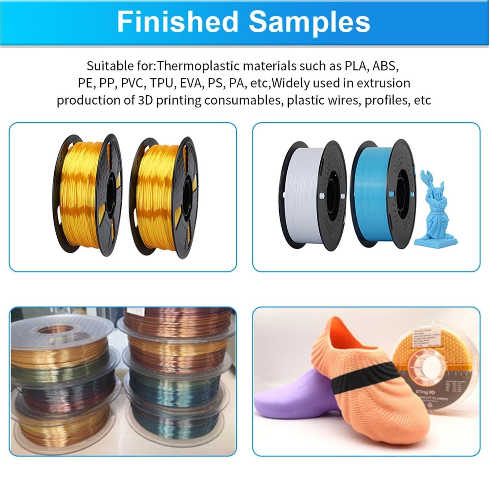 Fabricante de filamentos de impresión 3D - Extrusora de escritorio de un solo tornillo de alta velocidad de 0,5 kg/h para línea de producción completa de extrusora de filamentos 3D(SJ20-10 Extruder)