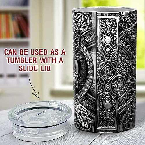 Vista 93 de SANDJEST Mechanics - Vaso Machanic para papá, caja de herramientas 4 en 1, vaso de 12 onzas, enfriador de latas de acero inoxidable delgado, regalo