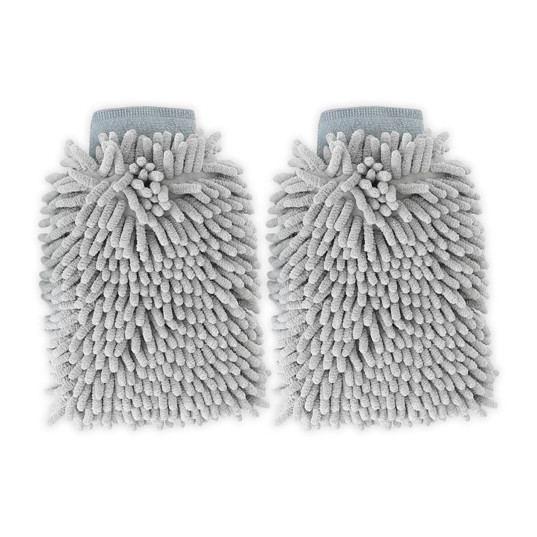 Kuber Industries Gloves | Microfiber Cleaning Gloves | Chenille Mitts for Kitchen | Hand Duster for Kitchen | 1000 GSM Hand Gloves | Double Sided Gloves | SHXNEFSST1 | Pack of 1 | Gray (B0CNLF4YVL) Amazon Price History, Amazon Price Tracker
