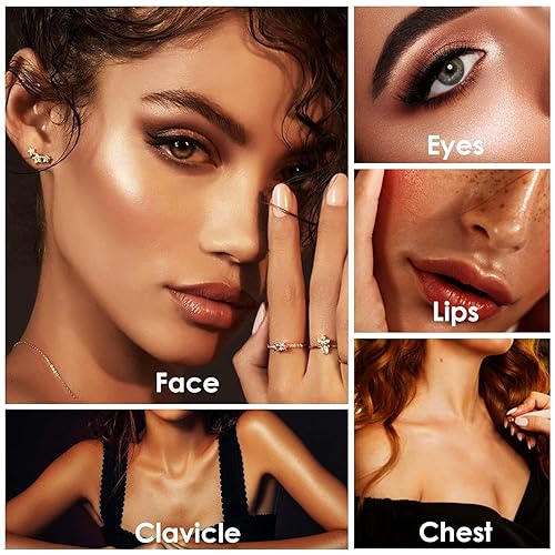 Miniatura 6 de POPMISOLER 2 unidades de resaltador de maquillaje y barra de contorno crema, barra bronceadora facial natural, kit de contorno de tonos fríos para