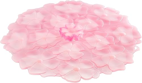 Miniatura 3 de Charles Viancin Tapas de silicona - Fundas de silicona de geranio para tazóntapa hermética (9 pulgadas, rosa claro)