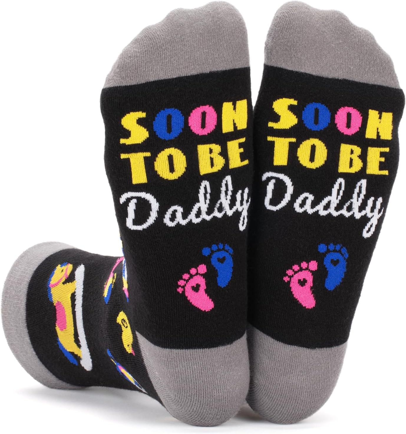 FreeNFond Expecting Father's Day Gifts for Him Men, Funny Daddy Socks, Soon To Be Daddy Gifts for 1st Time New Dad Stocking Stuffers