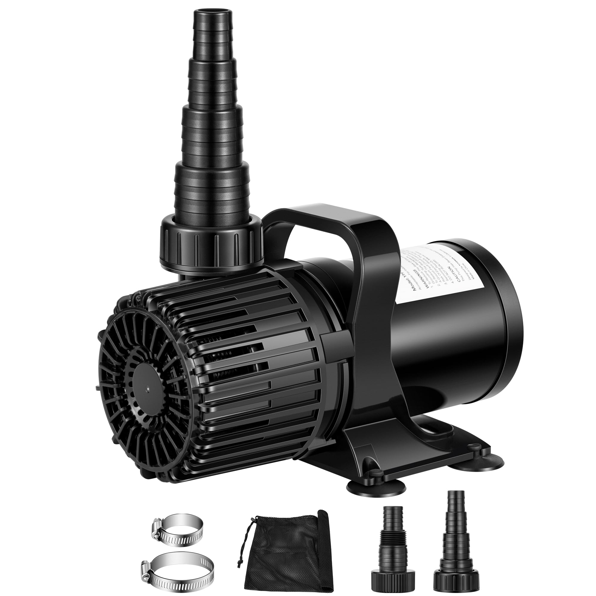 VIVOSUN 2700 GPH Submersible Water Pump with Barrier Bag, 120W Pond Pump, Ultra Quiet Aquarium Pump with 15FT. Lift Height for Pond, Waterfall, Fish Tank, Statuary, Hydroponic