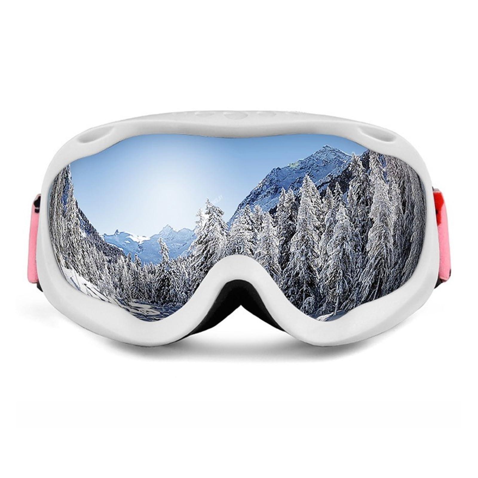 Gafas de esquí de invierno para hombre y mujer, gafas de esquí HD UV400, gafas de esquí antiniebla, gafas de snowboard a prueba de viento, lentes de espejo, gafas de esquí para exteriores (color: