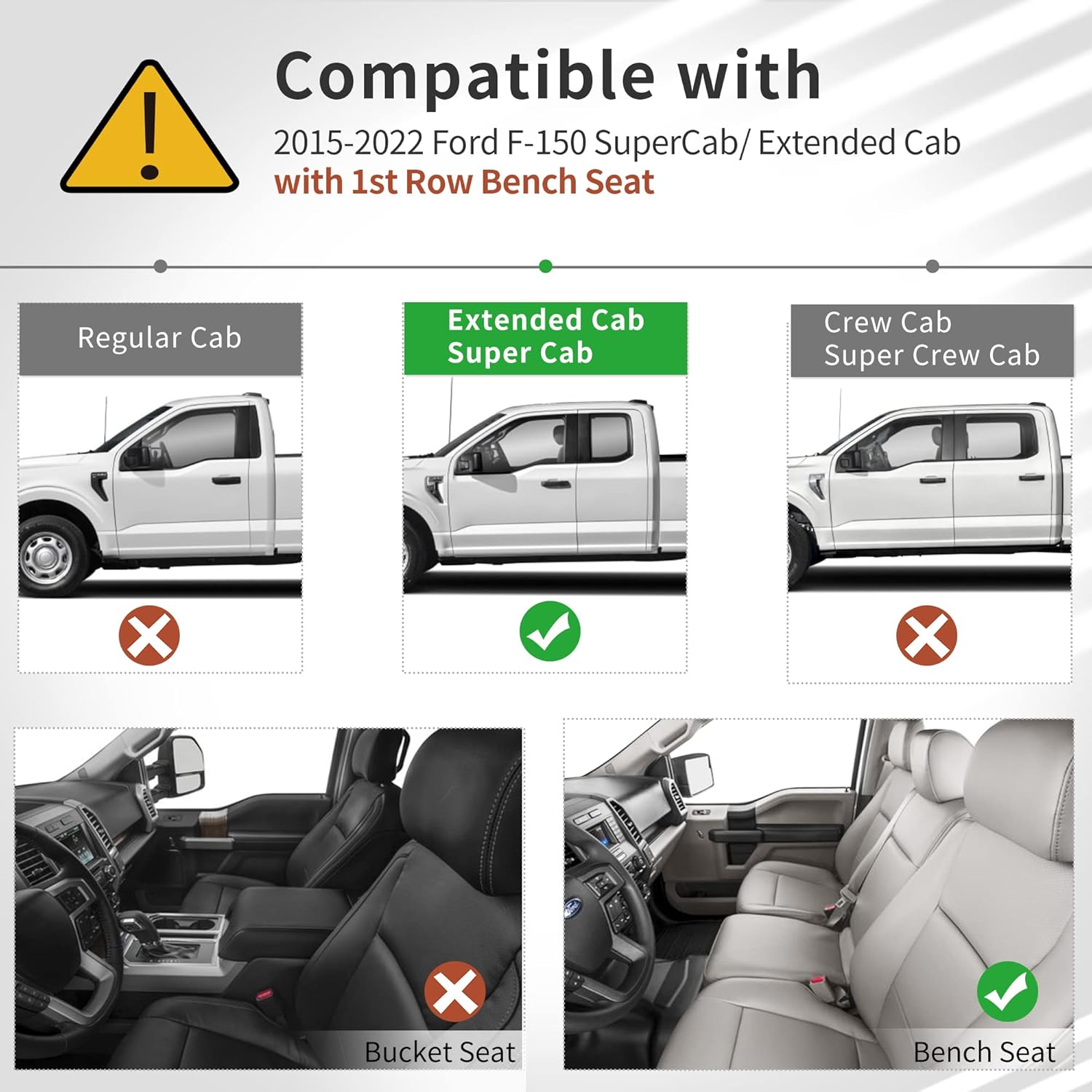 Onе-Dау Sаlе: Uр tо 50% оƒƒ OEDRO Floor Mats Compatible with 2015-2022 Ford F-150 SuperCab/ Extended Cab w/ 1st Row Bench Seat - 2nd Row Set (Over-Hump Front & 2nd Seat), Black TPE All-Weather Guard - Custom Fit Blасk Frіdау - 50% оƒƒ OEDRO Floor Mats Compatible with 2015-2022 Ford F-150 SuperCab/ Extended Cab w/ 1st Row Bench Seat - 2nd Row Set (Over-Hump Front & 2nd Seat), Black TPE All-Weather Guard - Custom Fit