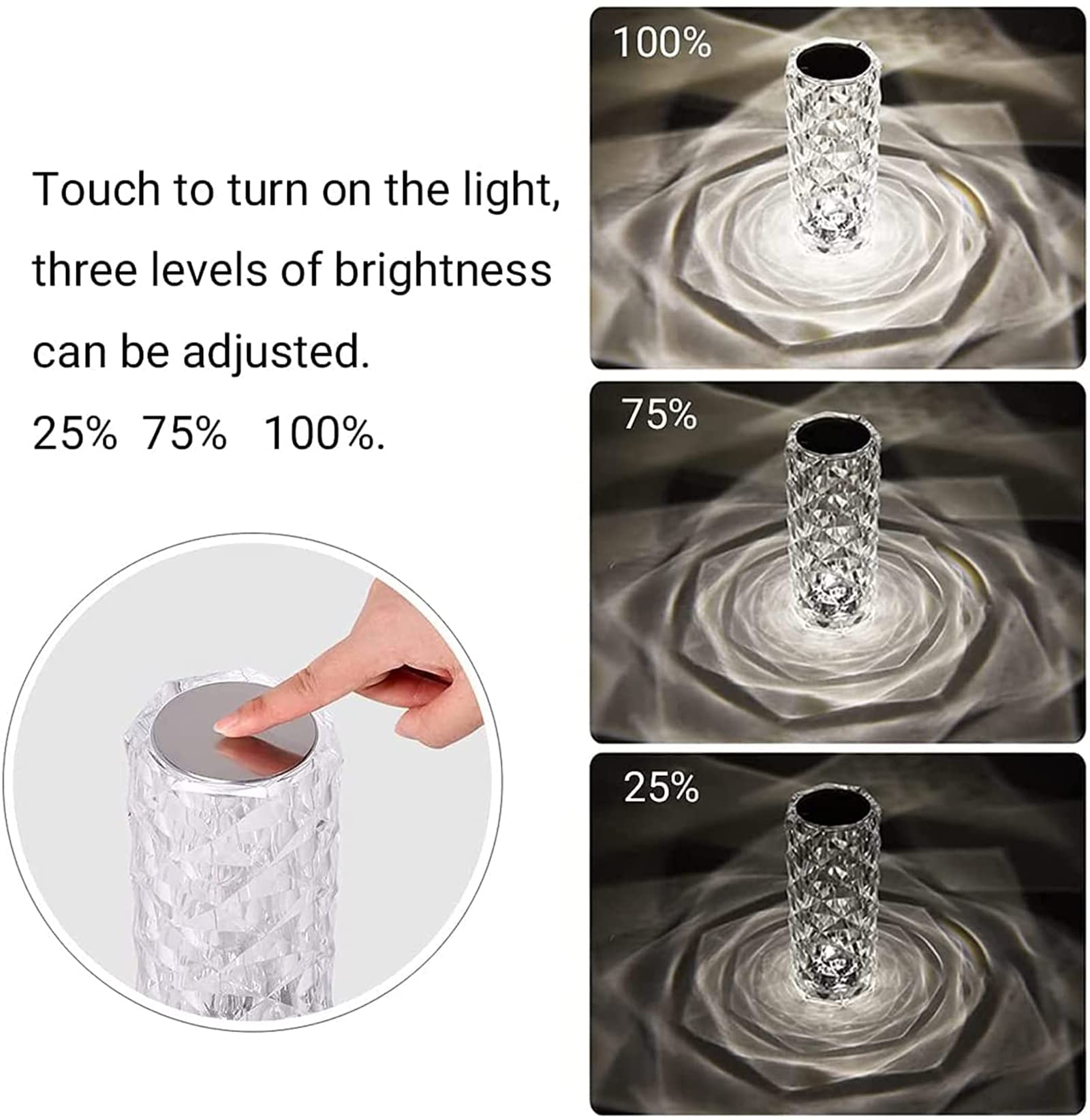 リモコン とLED電球付きクリスタルテーブルランプ ヨーロピアンランプ リモコン とLED電球付きクリスタルテーブルランプ ヨーロピアンランプ