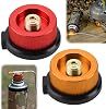 teasteam Gas Bottle Adaptor 2PCS Gas Refill Adapter for Butane Canister Camping Stove Connector Camping Nozzle Universal Brass Bottle Adaptor for Butane Canister to Screw Cartridge