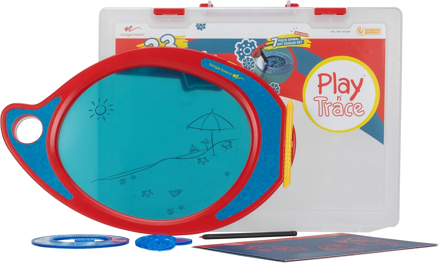 Boogie Board Play and Trace Deluxe Activity Kit - Includes Learning and Activity Templates in a Travel Case - Authentic