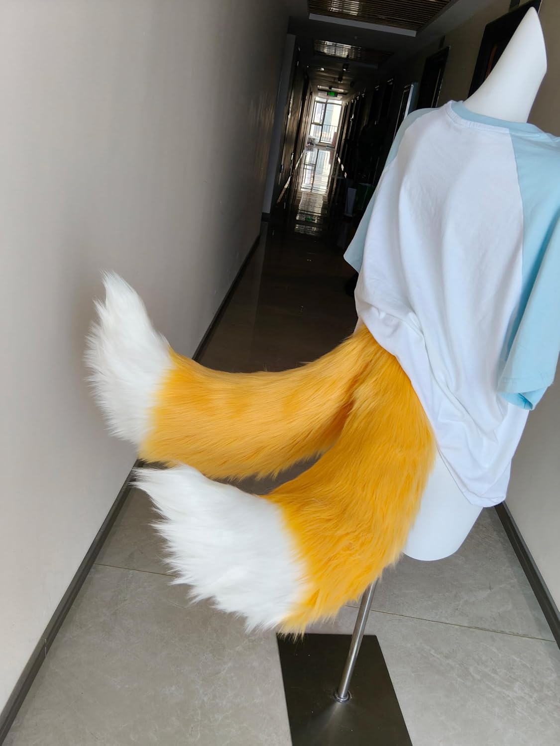Mao Mao's Ideal City Hedgehog Sonic's Double Tail Miles Prower Hand Made anime Tie Waist with Wire to Shape Anti gravity Fox Tail