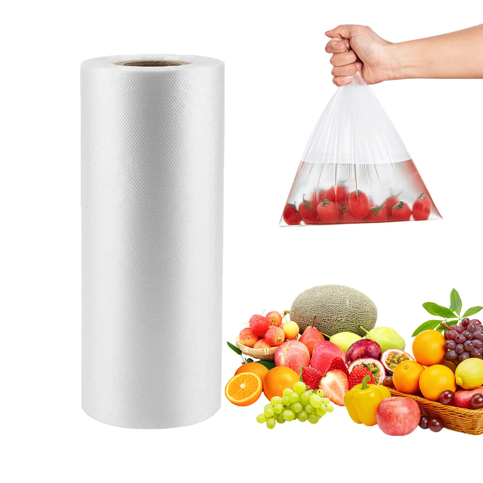 CLASSY Large 16" x 20" 350 Bags/roll Plastic Food Storage Bags, Plastic Produce bags for Vegetable Fruits, Bread(1 Roll)