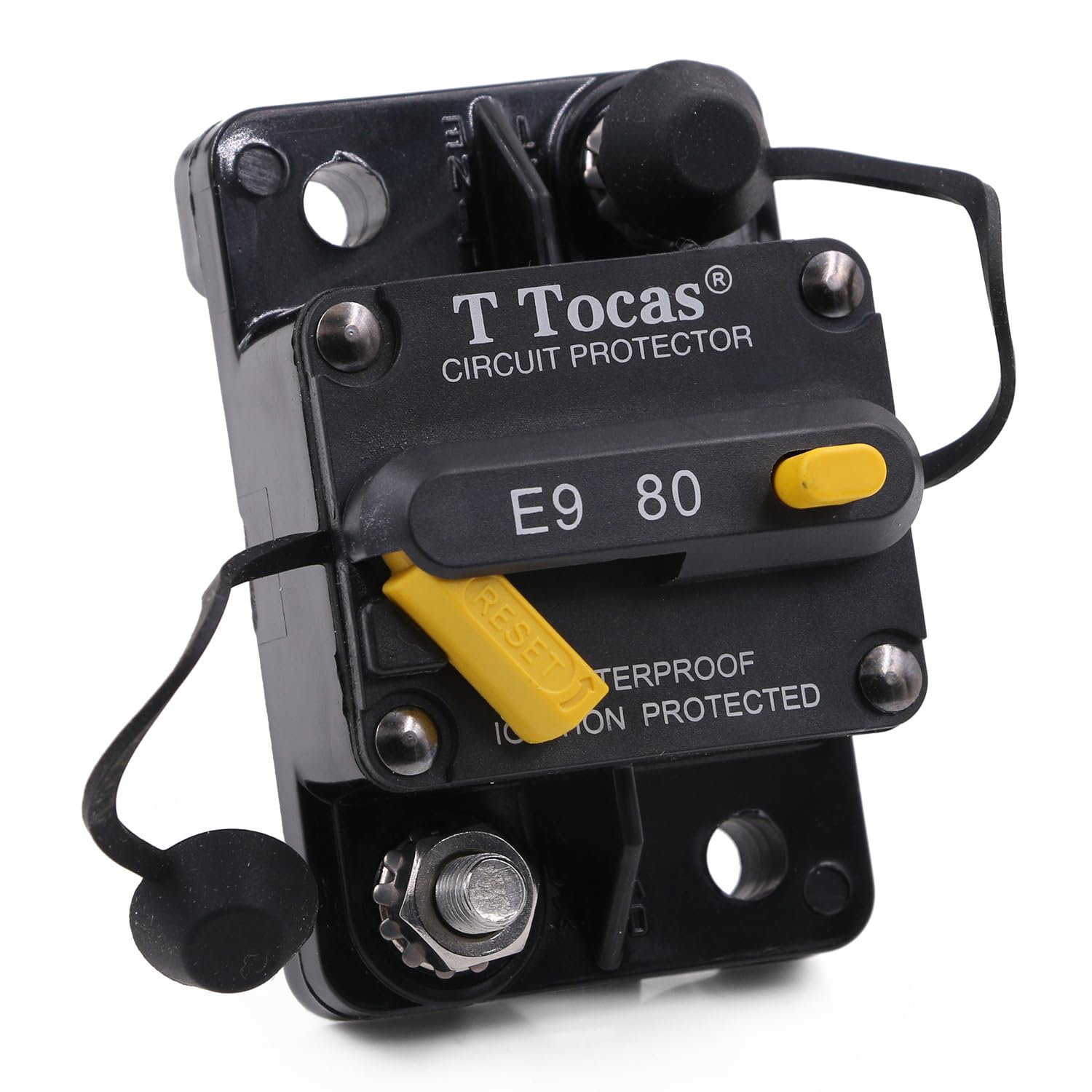 80A Circuit Breaker with Switch Button + Battery Power Cut Master Switch Disconnect Isolator