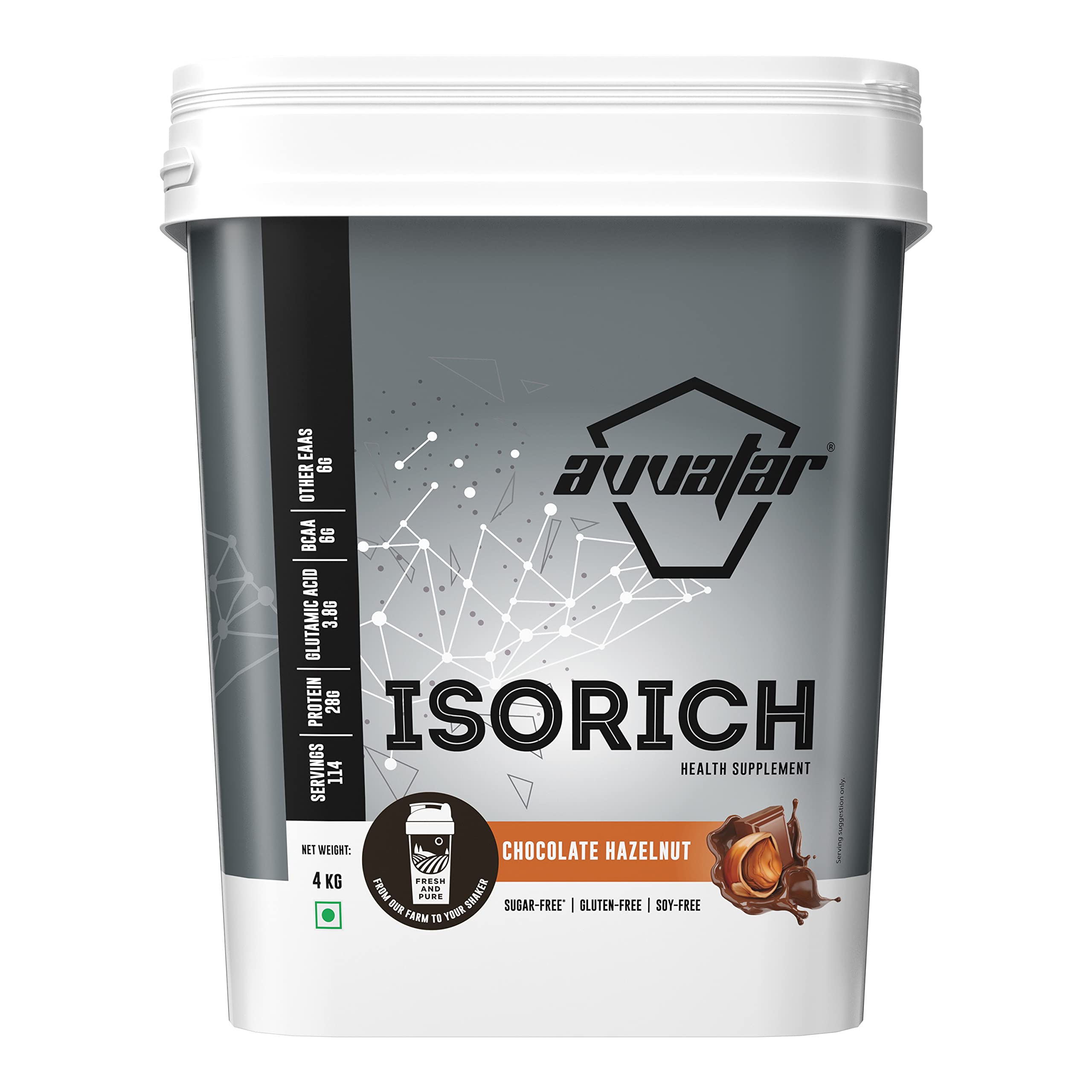 avvatar Isorich Whey Protein (Chocolate Hazelnut, 4KG) (B09LHPG436) Amazon Price History, Amazon Price Tracker