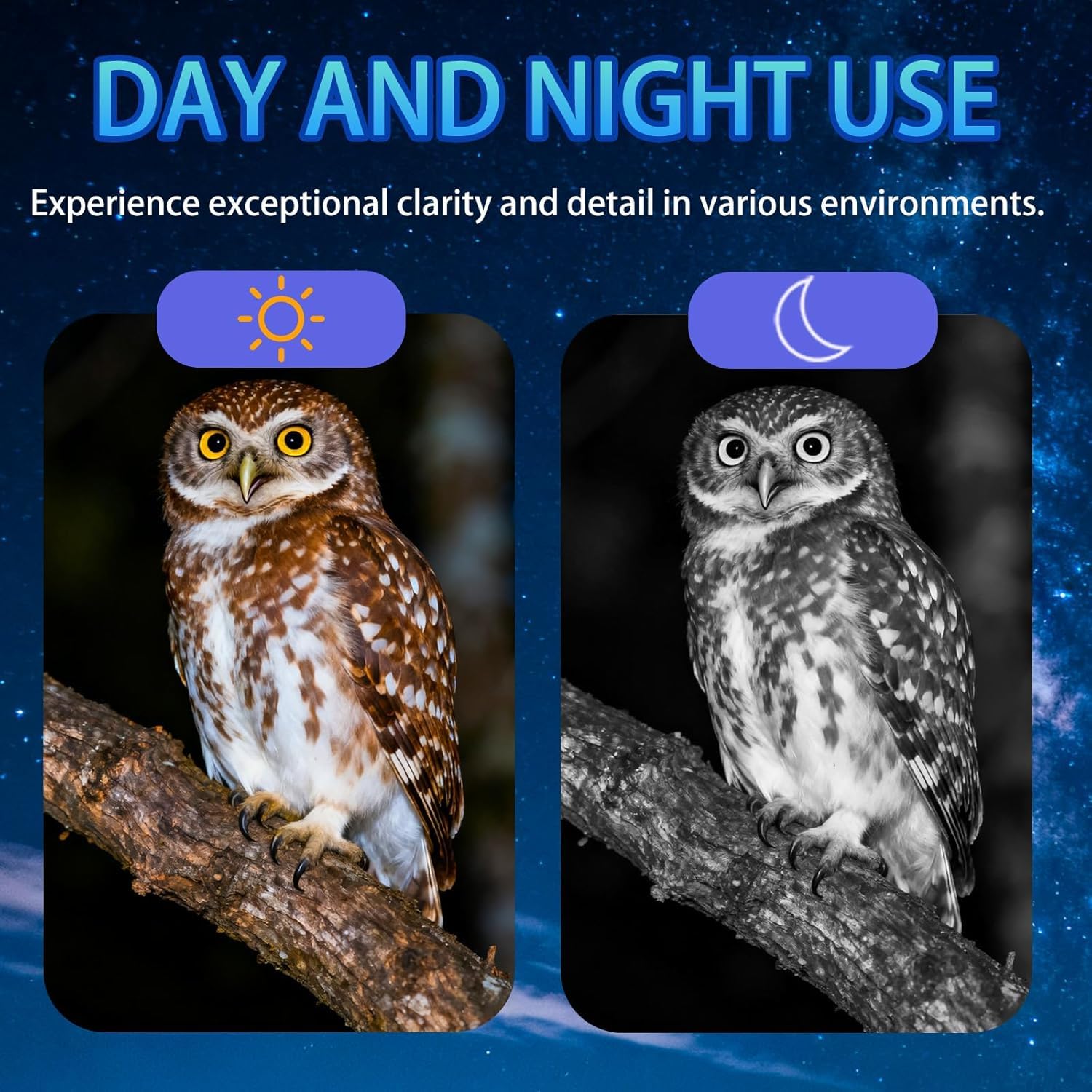 Lunettes de vision nocturne, zoom 8x, IR 7 niveaux, batterie rechargeable de 4000 mAh, écran HD de 3", carte blanche de 32 Go pour enregistrer des photos et des vidéos, 330 m pour la chasse, le