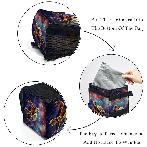 Miniatura 6 de Bote de basura para automóvil con tapa, a prueba de fugas, impermeable, para SUV, multiusos para colgar en el reposacabezas, plegable y portátil,