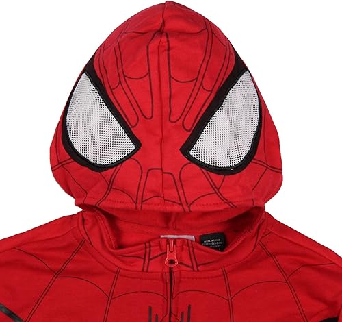Miniatura 2 de Marvel Spider-Man - Disfraz de Spidey para niño con capucha y cremallera completa