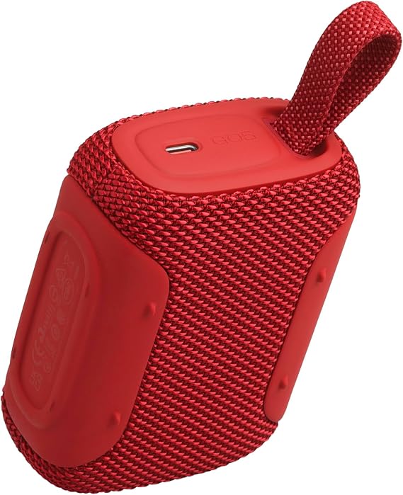 JBL Go 5, Ultra‑Portable Bluetooth Speaker, Waterproof, Red