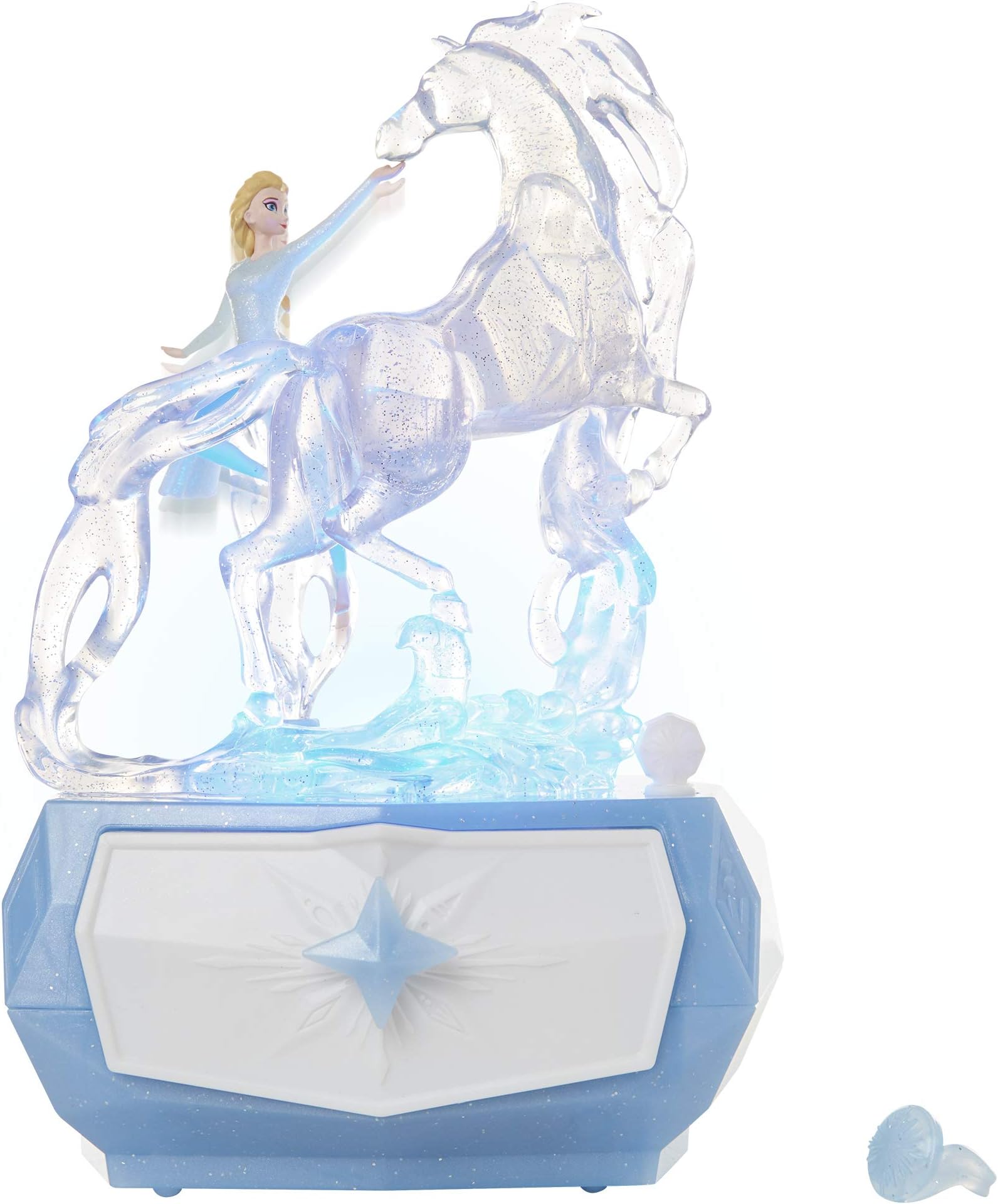 Frozen 2 Elsa & Nok Spirit Animal Horse Jewelry Box with Lights & Sounds! Accessory Ring Included - Perfect for Any Elsa Fan! for Girls Ages 3+