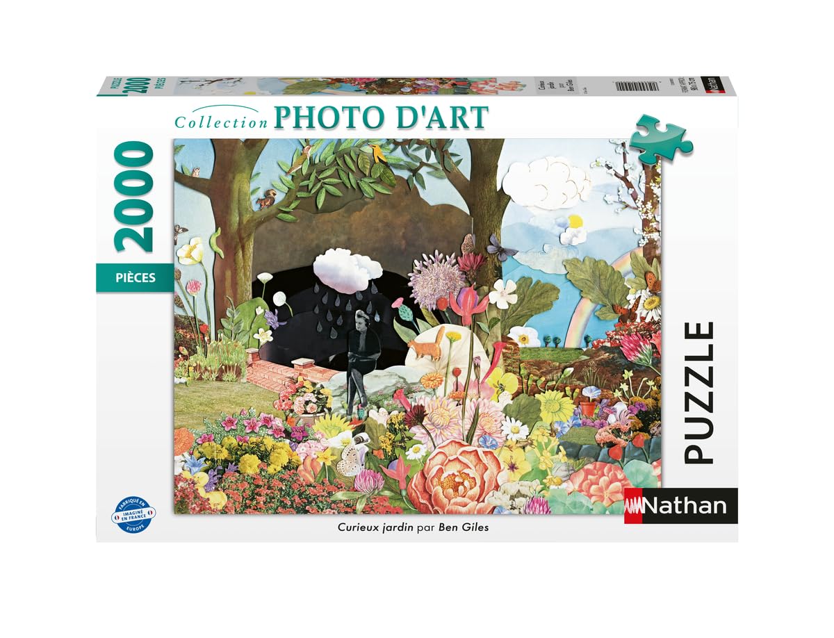 Nathan - Puzzle 2000 pièces - Curieux Jardin - Adultes et Enfants dès 14 Ans - Puzzle de qualité supérieure - Encastrement Parfait - Collection Photo d'art - 12001092