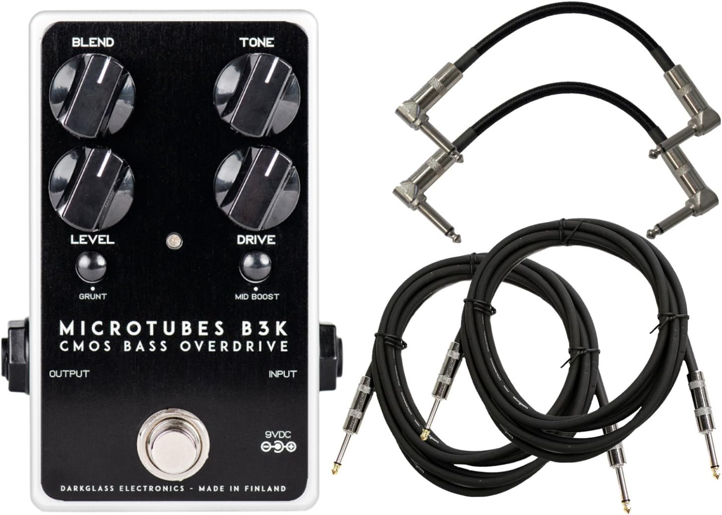 Darkglass Microtubes B3K 2.0 Bass Distortion Pedal w/ 4 Cables!
