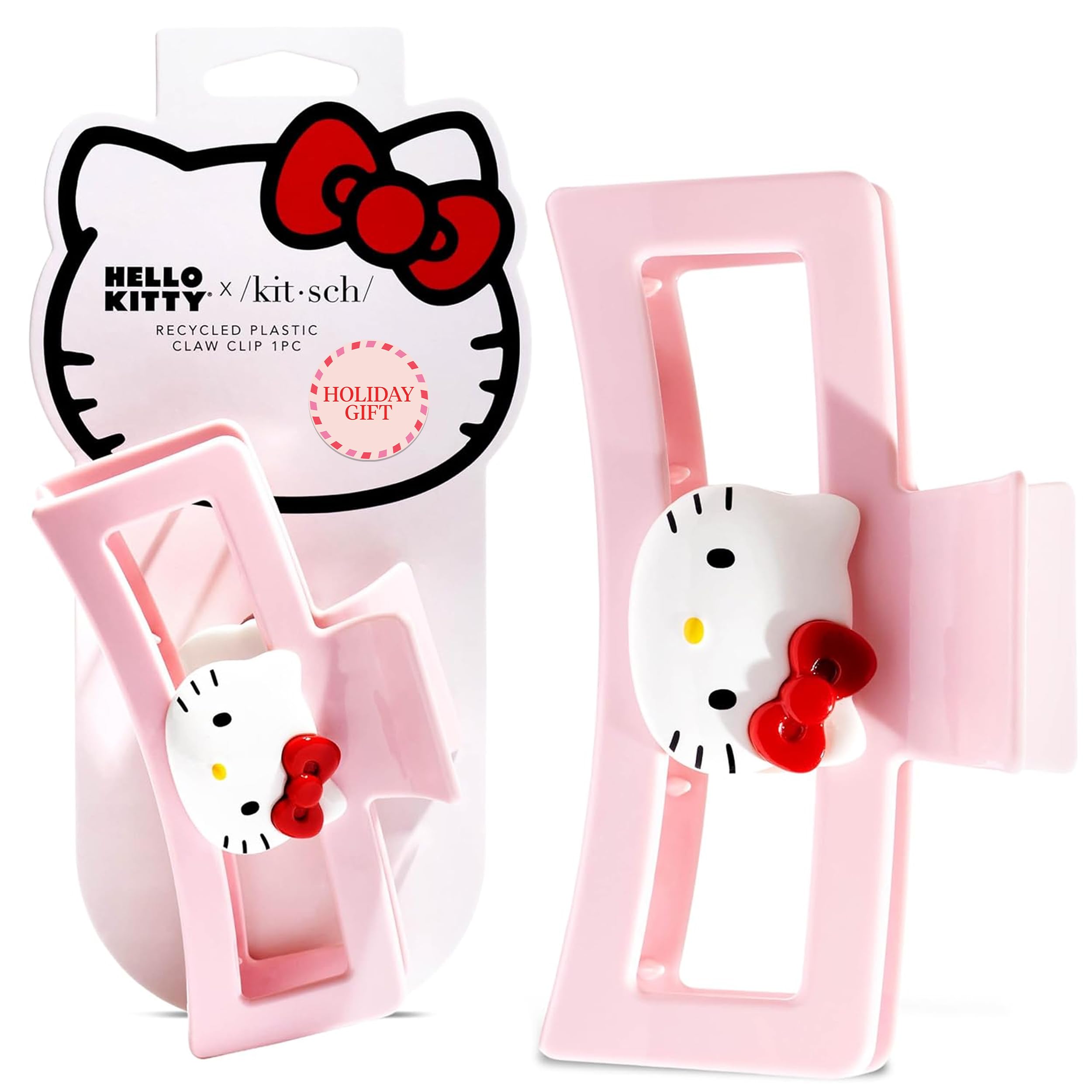Hello Kitty x Kitsch Hair Clips for Women - Durable, Strong Hold All Day, Cute Jumbo Claw Clips for Thick Hair, Hello Kitty Stuff for Girls - 1 Pc