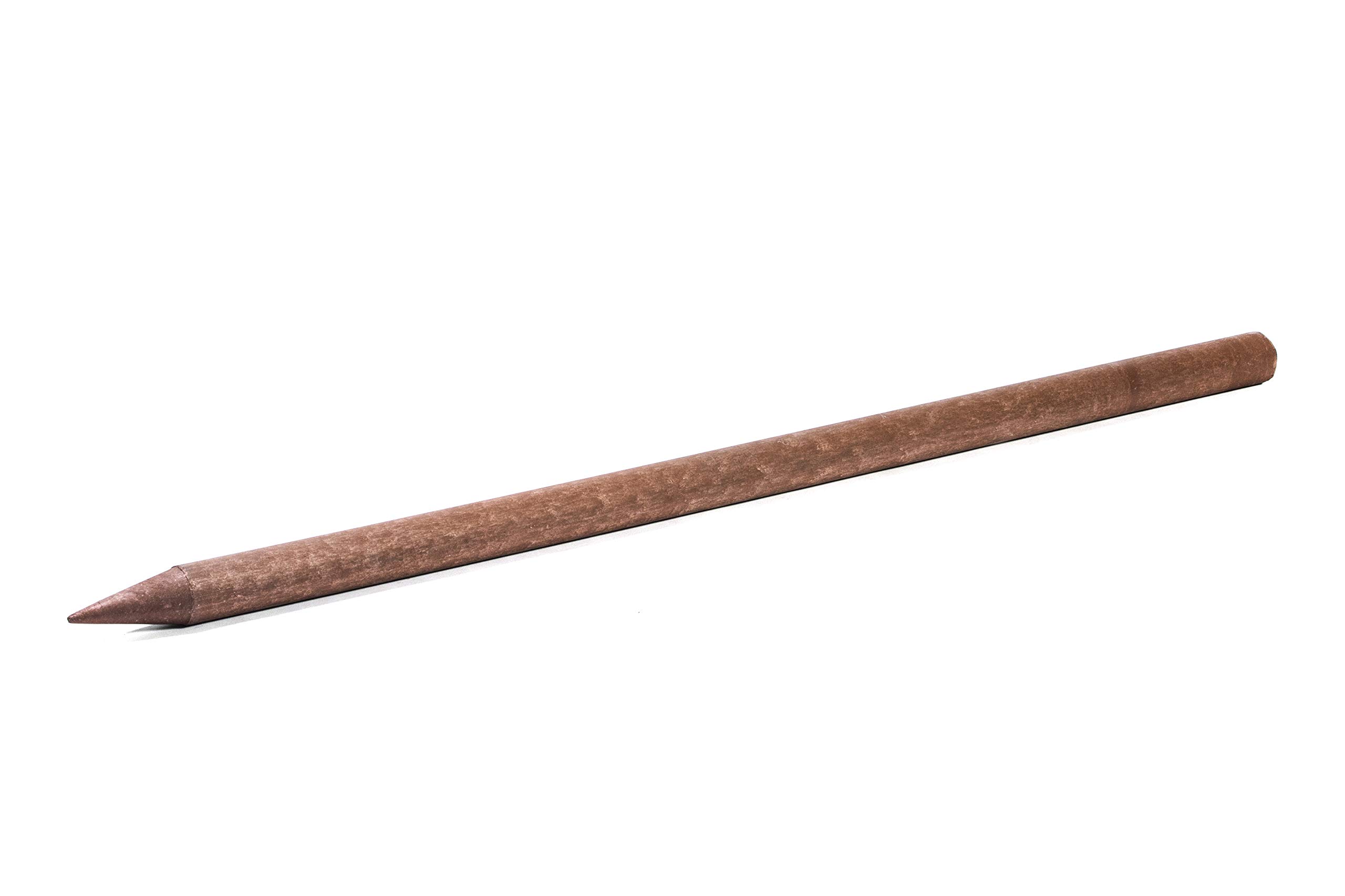 Poteaux en plastique recyclé, longueur : env. 175 cm, diamètre : env. 6 cm - Lot de 10, marron