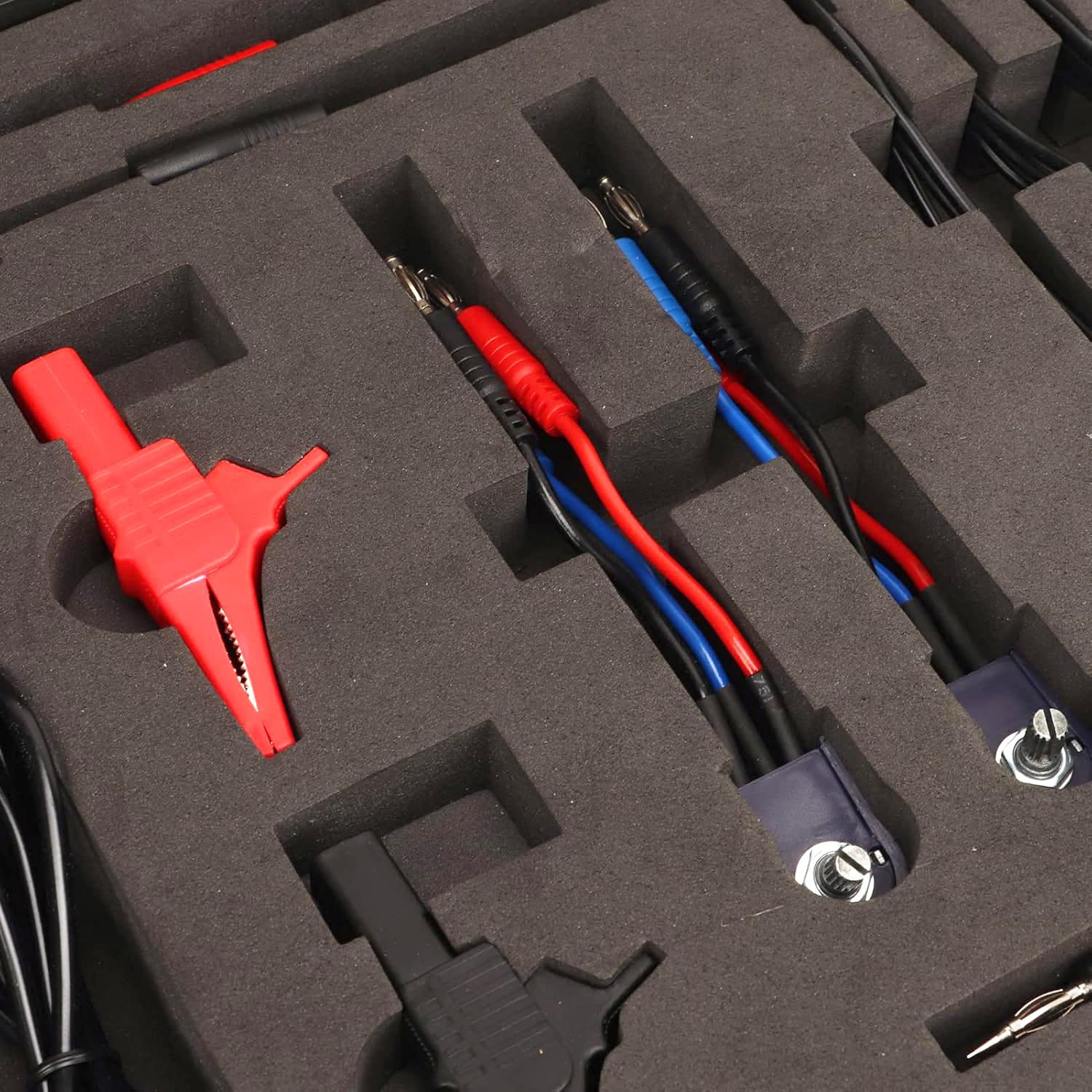 Kit de cables para multimetro con puntas de prueba, pinzas, enchufes y comprobadores, 92 piezas