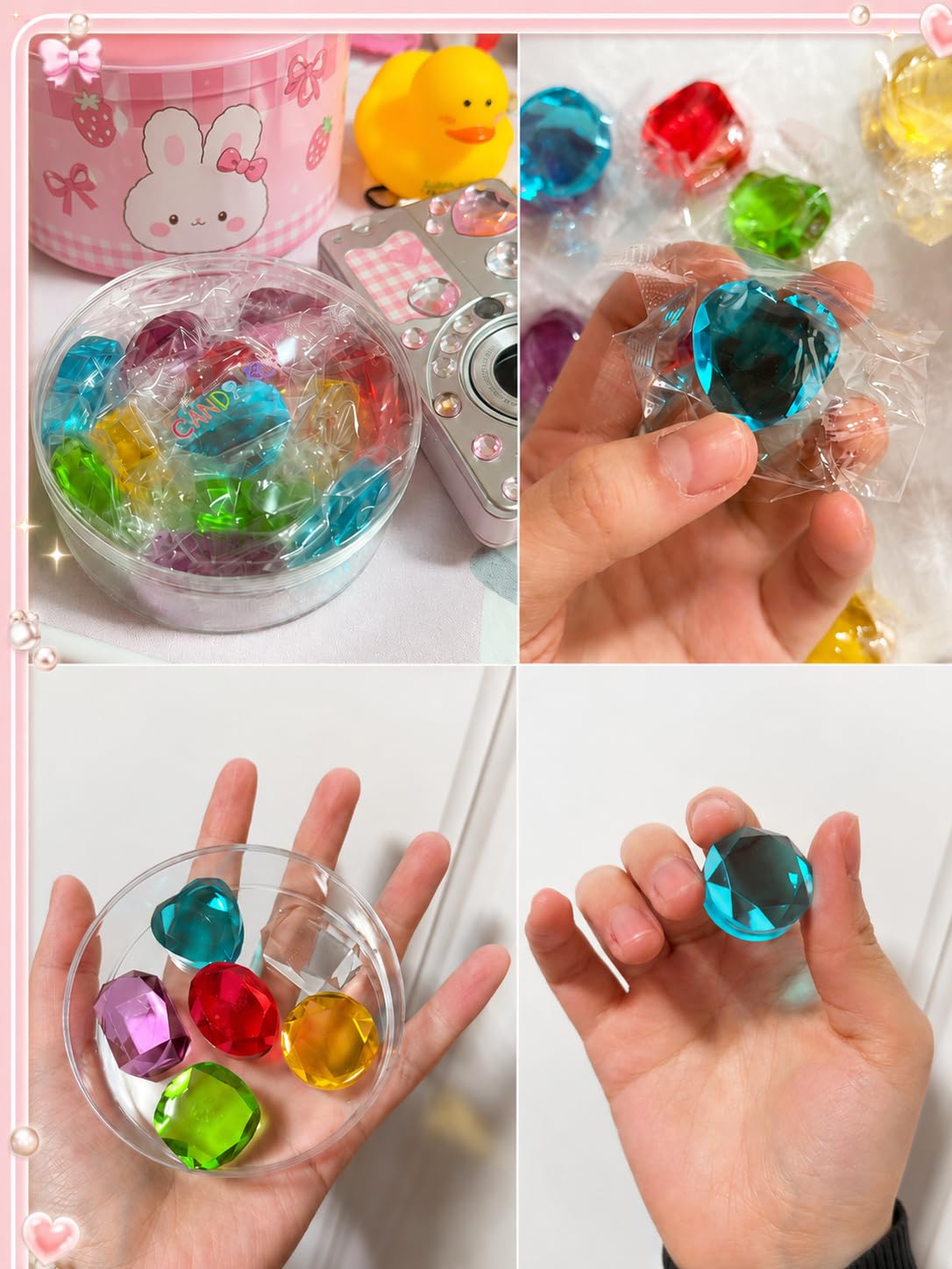 Amazon.co.jp: CANDYKEY 宝石飴 ジュエルキャンディ ASMR お菓子 約13