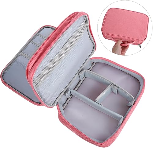 Miniatura 3 de Organizador electrónico portátil Bolsa de almacenamiento de accesorios para viajes de negocios y capacidad de uso al aire libre para cables,