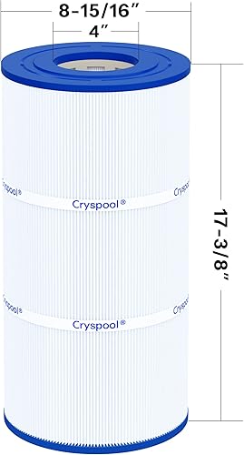 Miniatura 3 de Cryspool® 08045 Filtro compatible con CX760RE, C751, Clearwater II 75, Pro Clean 75, PA76, C-8411, FC-1255, cartucho de filtro de piscina de 75 pies
