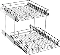 Vista 16 de ROOMTEC Organizador de armario extraíble (22½ pulgadas de ancho x 21.5 pulgadas de profundidad), 2 niveles de almacenamiento extraíble para cajón