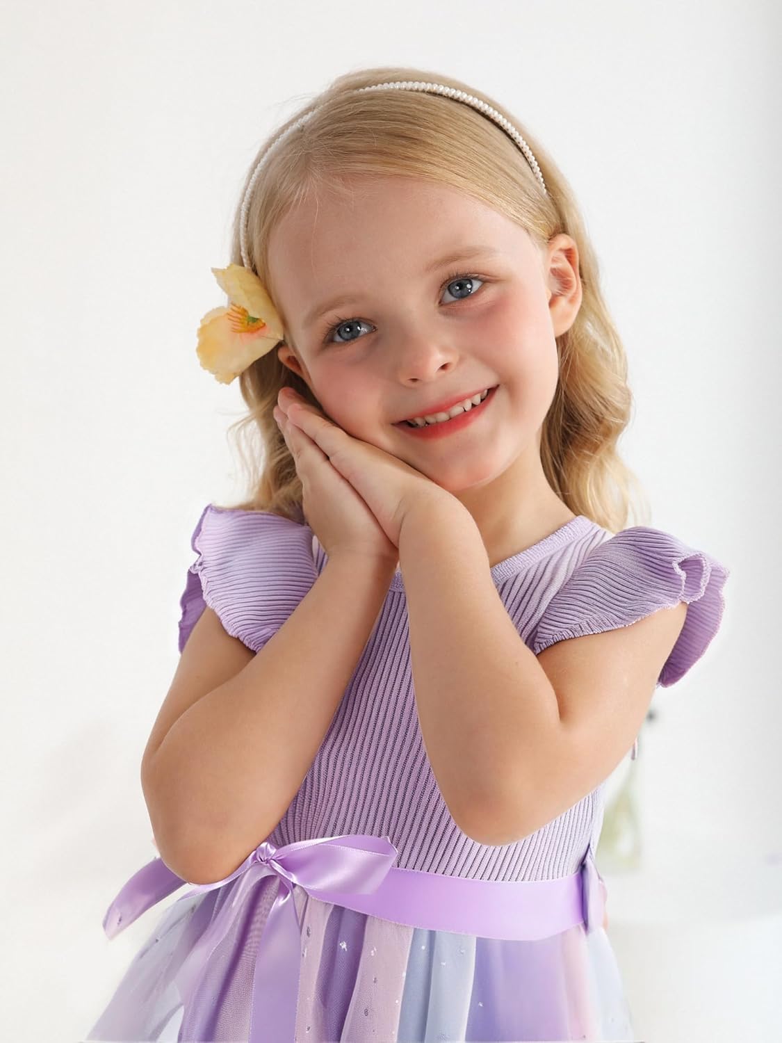 Sinhoon Toddler Girl Tulle Dress Summer Ruffle Sleeveless Baby Girl Fashion Casual Dresses 1-6Y - Image 2