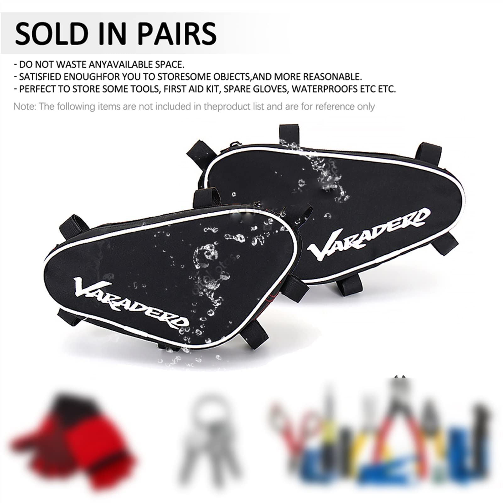 pour XL 1000 Varadero XL1000 2007-2013 2012 2011 2010 2009 2008 Moto Outil Placement Voyage Cadre Crash Bar Sacs