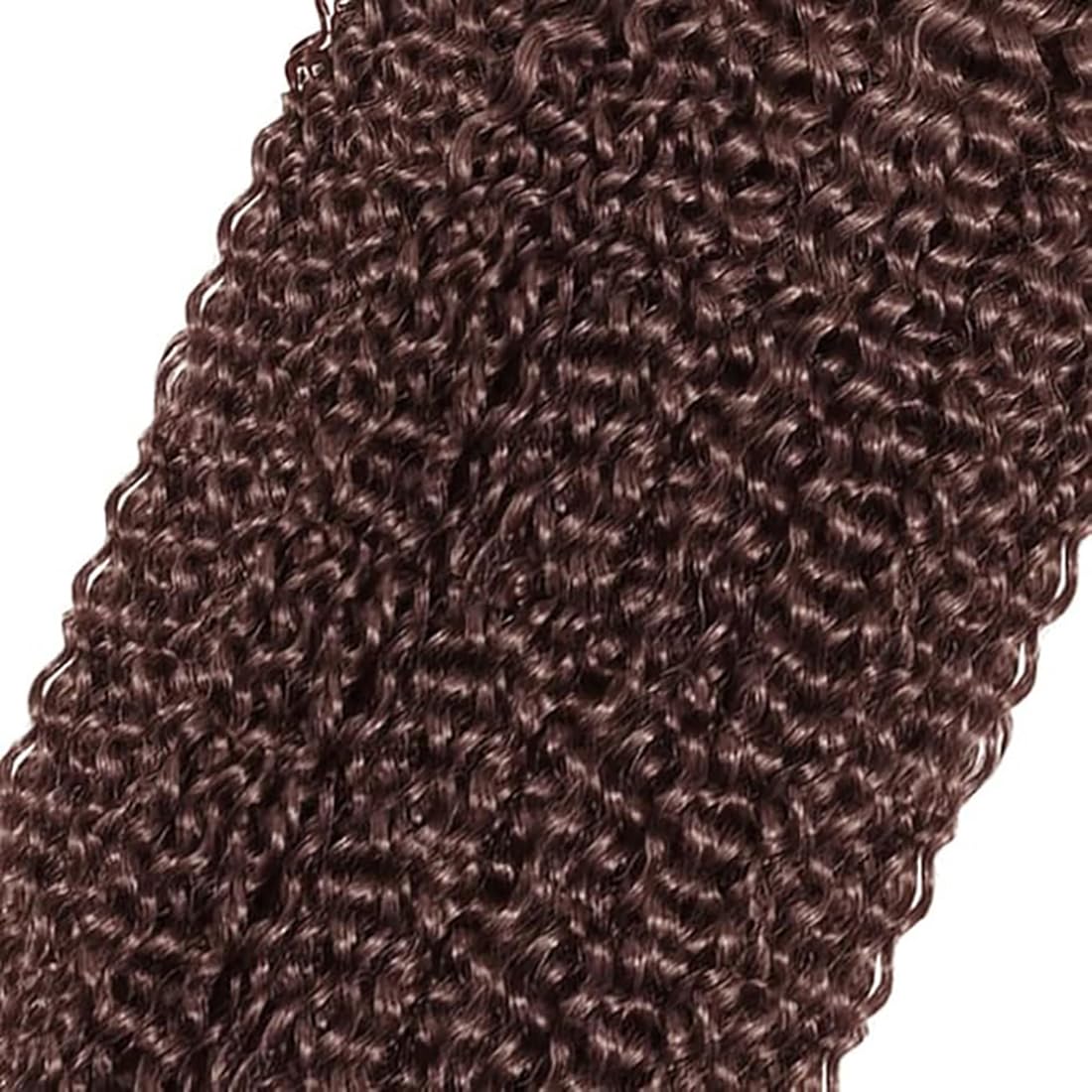 Tissage Naturel Cheveux Humain Curly Wave Human Hair Bundles Double Weft 3 Extensions 50g/Per #4 Chocolate Brown Couleur Tissage en lot Cheveux Naturel 12 14 16 Pouce