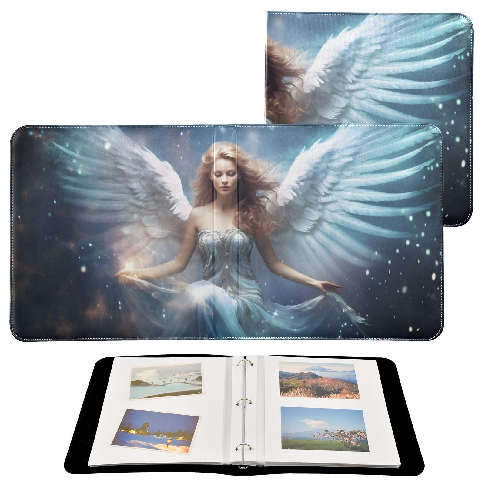 Amazon.com: PDZRMY Angel Wings Blue Photo Album Self Adhesive 3