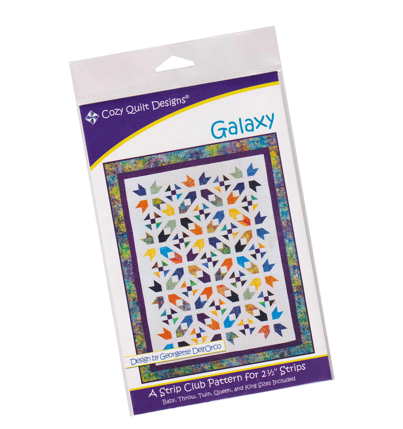 Cozy Quilt Designs 'Strip Club' Pattern - Galaxy (Includes Instructions For Five Project Sizes)