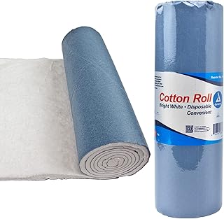 Dynarex Cotton Roll – Non-Sterile, Soft and Absorbent Cotton in an Easy to Tear & Use Roll, 1-pound, 12” x 56", White, 1 - Dynarex Cotton Roll
