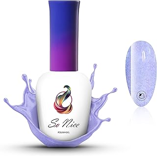 So Nice - Gel per unghie, Cinderella, UV LED, viola brillante, 8 ml