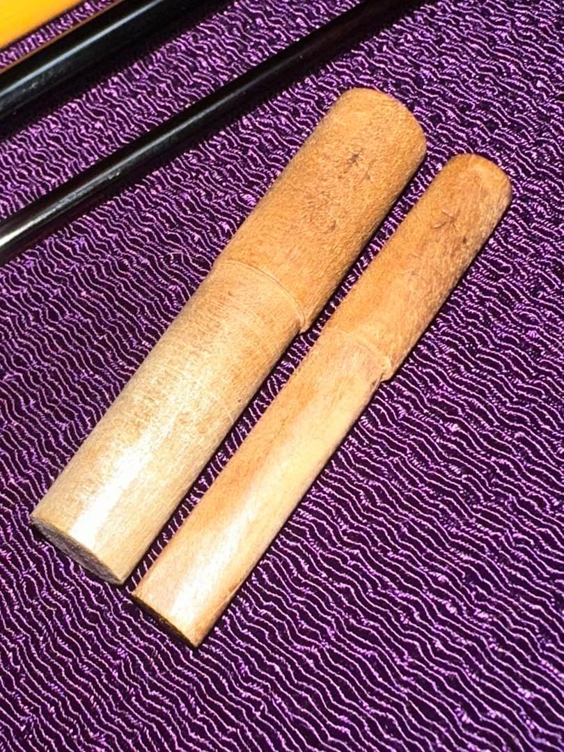 初代 師 の貴重な16尺2寸竿の総高野竹 (殆ど節芽無し)口巻5本継 籐巻