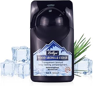 Liillya Antiperspirant Deodorant for Men, Clear Invisible 24-hour Roll-on Antiperspirant and Deodorant Aluminum Free Instantly Dry Fragrance Free Antiperspirant for Women & Men-1.7oz Reduce Sweat Loss