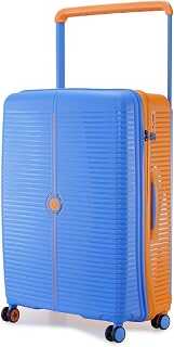 Nasher Miles Dubai TSA Lock Hard-Sided Polypropylene Wide Telescopic Handle 8 Wheels Double Spinner Check-in Luggage Blue ... Price In India